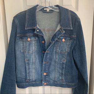 Eileen Fisher Jean Jacket Sz L